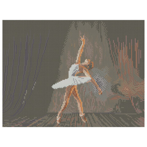 Картина стразами (алмазная мозаика) 30х40 см, ОСТРОВ СОКРОВИЩ "Балерина", без подрамника, 662401
