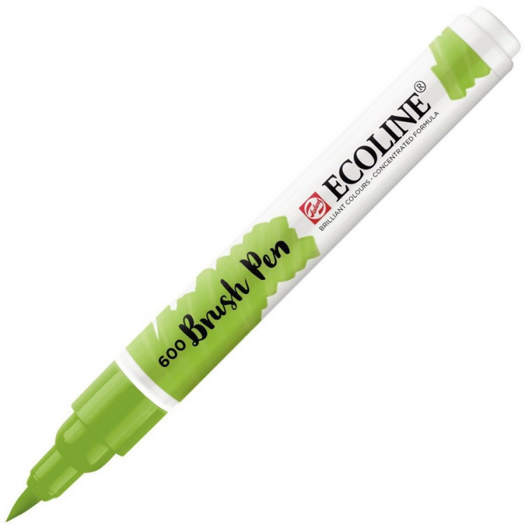 Маркер акварельный Royal Talens Ecoline Brush Pen, художественный, кисть, цвет 600 зеленый (Royal Talens 11506000)