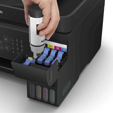 МФУ струйное EPSON L5290 "4 в 1", А4, 33 стр./мин, 5760x1440, ЖК-дисплей, АПД, Wi-Fi, с/к, СНПЧ, C11CJ65508
