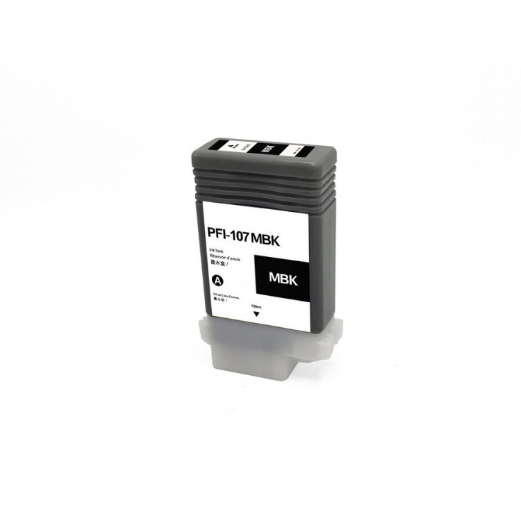 NV Print NVP-6704B001 Струйный картридж PFI-107MBK (NV-6704B001) Matte Black для Canon imagePROGRAF iPF670 / 680 / 770 (130 мл) совместимый