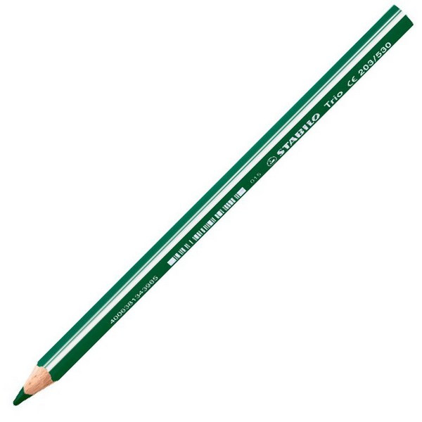 Цветной карандаш Stabilo Trio утолщенный трехгранный Зеленый (STABILO 203/530)