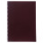 Тетрадь обложка пластик, А4, 80 л., гребень, клетка, HATBER, "VELVET" Бордо, 081564, 80Т4В1гр_01606