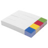 Закладки клейкие BRAUBERG бумажные, 75х14 мм, 400 штук (4 цвета х 100 листов), 124811