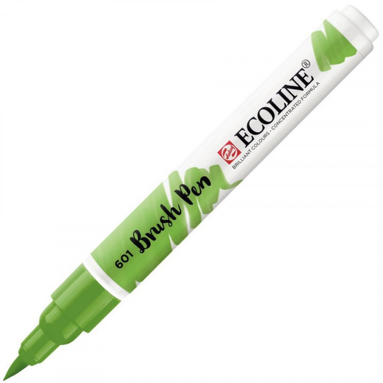 Маркер акварельный Royal Talens Ecoline Brush Pen, художественный, кисть, цвет 601 зеленый светлый (Royal Talens 11506010)
