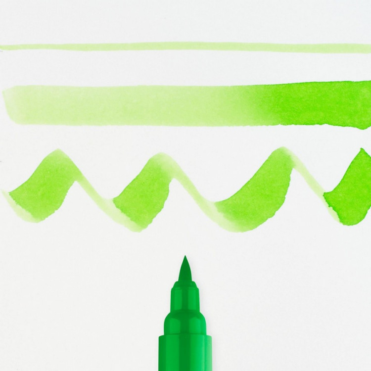 Маркер акварельный Royal Talens Ecoline Brush Pen, художественный, кисть, цвет 601 зеленый светлый (Royal Talens 11506010)