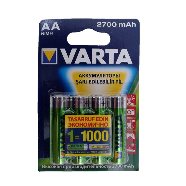 Аккумулятор VARTA 5706 AA 2700мАч BL4 (Комплект 4 шт.)