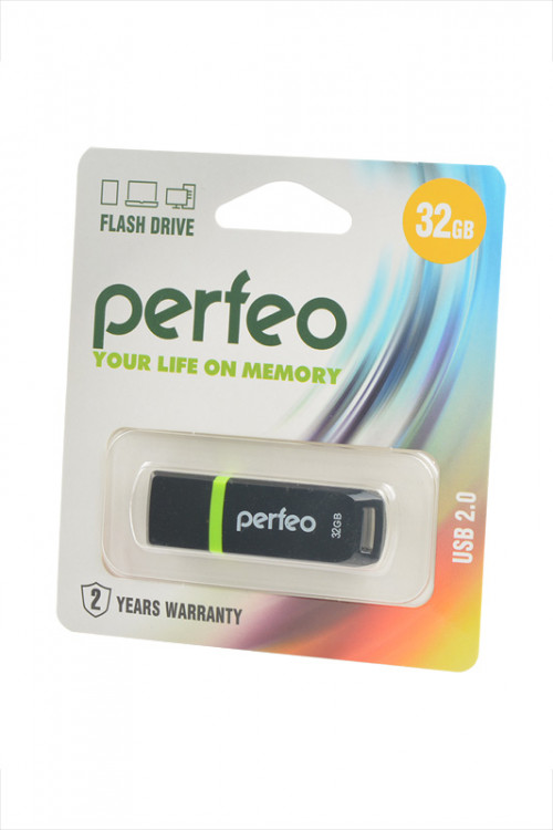 Носитель информации PERFEO PF-C11B032 USB 32GB черный BL1