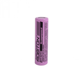 Аккумулятор ROBITON SAM2600 (Samsung ICR2600mAh) без защиты с плоским контактом PK1 Тип: Li-ICR2600-18650Цена: за 1 шт.