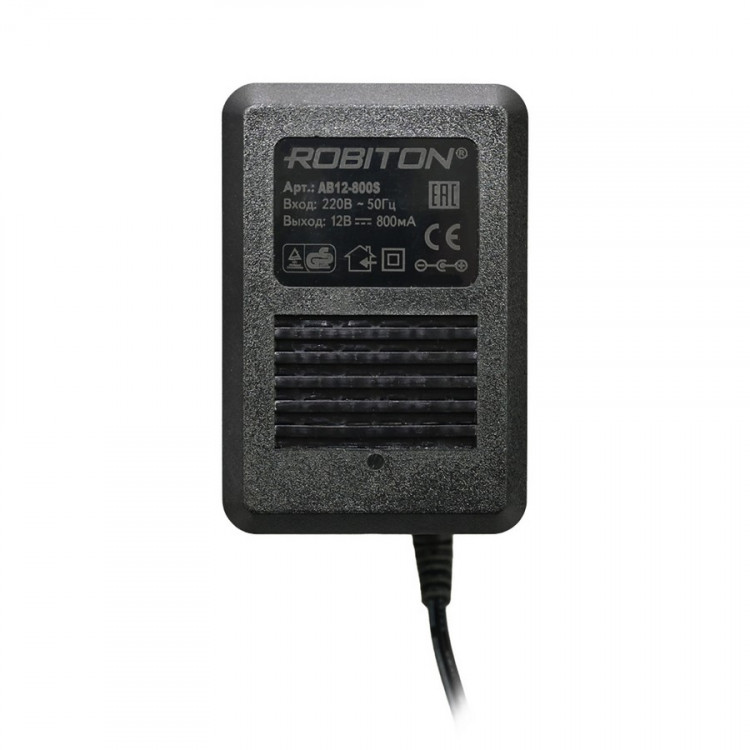 Адаптер/блок питания ROBITON AB12-800S 5,5х2,1/12 (+)