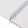 Скетчбук, белая бумага 100 г/м2, 190х190 мм, 60 л., гребень, жёсткая подложка, BRAUBERG ART DEBUT, 110998