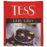 Чай TESS "Earl Grey" черный с бергамотом с цедрой лимона, 100 пакетиков в конвертах по 1,8 г, 1251-09