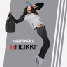 Рюкзак спортивный мешок HEIKKI PACK (ХЕЙКИ), 2 отделения, увеличенный объем, 40х35 см, черный, 272419