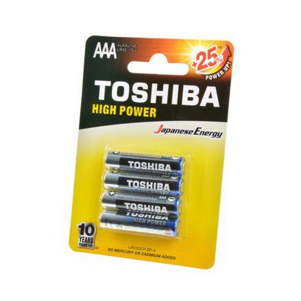 Батарейка TOSHIBA HIGH POWER LR03GCP BP-4 LR03 BL4 (Комплект 4 шт.)