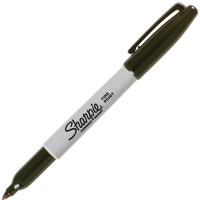Маркер нестираемый Sharpie Fine Point, перманентный, 1 мм, черный (Sharpie S0810930)