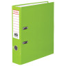 Папка-регистратор BRAUBERG, ламинированная, 75 мм, светло-зеленая, 222070