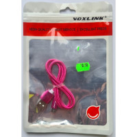 Кабель USB A - Micro USB 0.5 м в оплетке, цвет ассорти, 1 шт (VOXLINK I6AC0153-050)