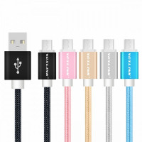 Кабель USB A - Micro USB 0.5 м в оплетке, цвет ассорти (VOXLINK I6AC0153-050)