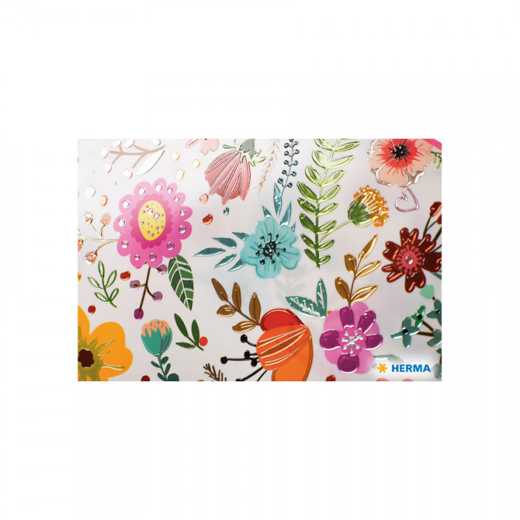 Папка на резинке HERMA Весна А4 пластик мерцание (HERMA 19385)