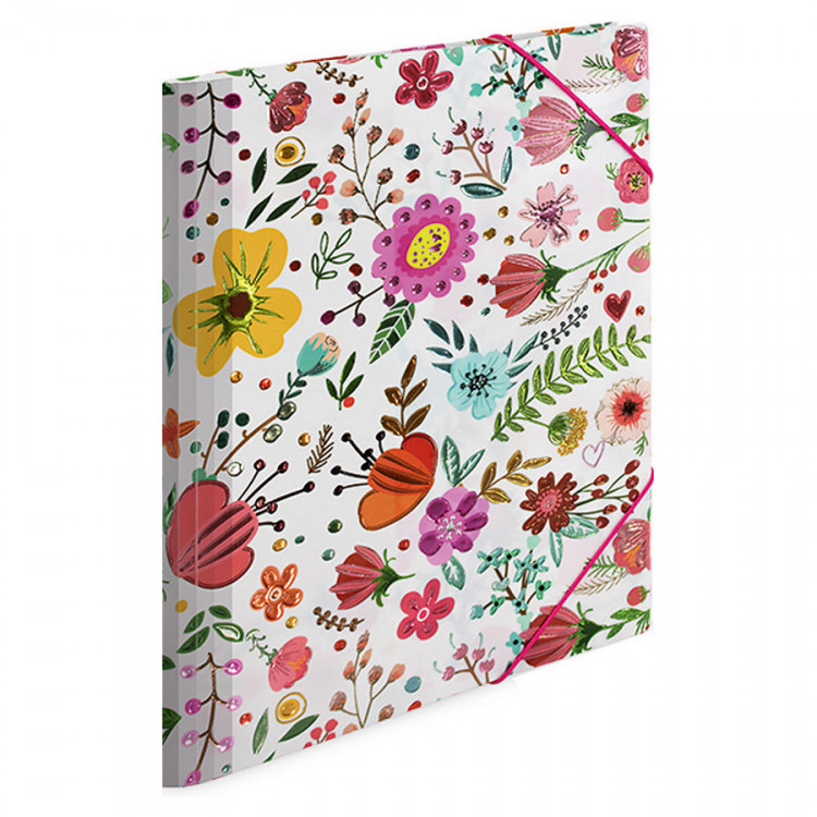 Папка на резинке HERMA Весна А4 пластик мерцание (HERMA 19385)