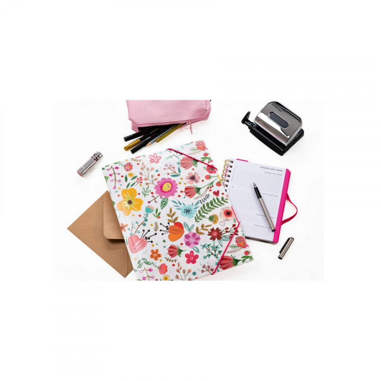 Папка на резинке HERMA Весна А4 пластик мерцание (HERMA 19385)