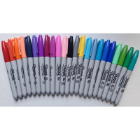 Набор маркеров нестираемых Sharpie Cosmic Color Permanent Marker, перманентные, F, 23 цвета (Sharpie 2033672) Уценка: Без упаковки, 23 шт из 24-х