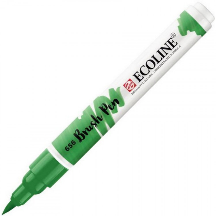 Маркер акварельный Royal Talens Ecoline Brush Pen, художественный, кисть, цвет 656 зеленый лес (Royal Talens 11506560)