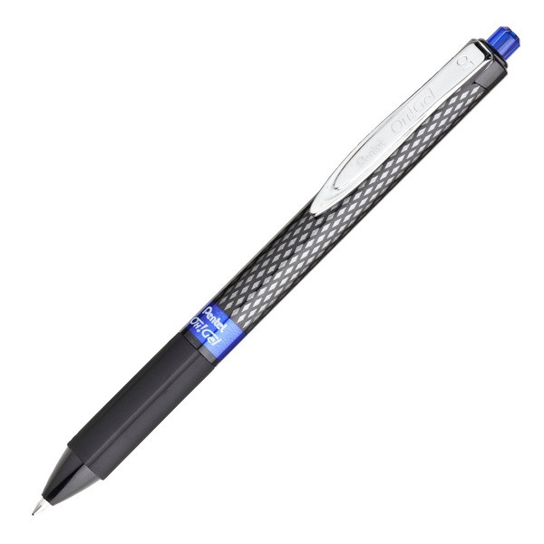 Ручка гелевая автоматическая Pentel Oh!Gel, 0.7 мм, резиновый упор, синяя K497-C