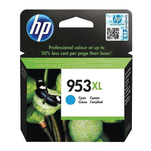 HP F6U16AE Картридж №953XL голубой HP OfficeJet Pro 8710,8715,8720,8725,8730,8210 Cyan (1.6K)