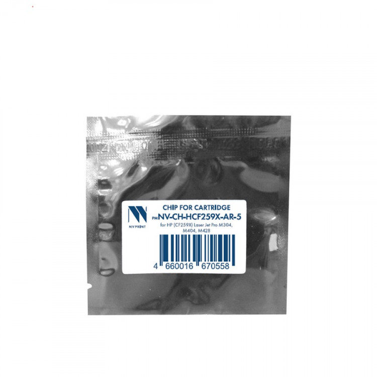NV Print NVP-CH-HCF259X-AR-5 Чип для картриджа HP CF259X (5шт) безлимитный (HP Laser Jet Pro M304, M404, M428) совместимый
