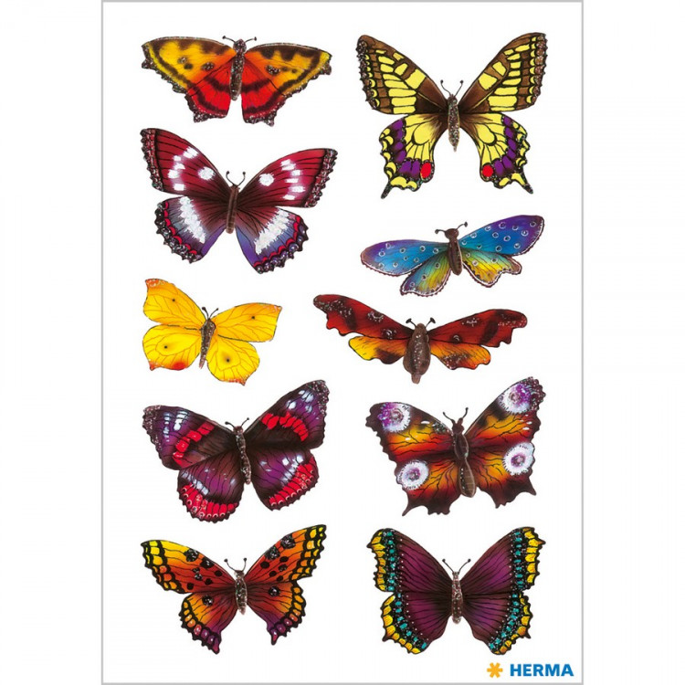 HERMA 3349 НАКЛЕЙКИ DECOR Яркие бабочки