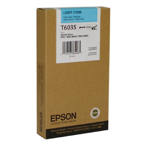 Epson C13T603500 Картридж светло-голубой Epson Stylus Pro 7800, 9800,  7880, 9880 (220 мл)