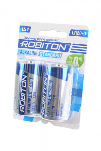 Батарейка ROBITON STANDARD LR20 BL2 (Комплект 2 шт.)