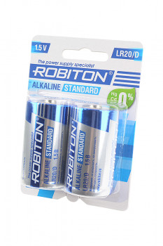 Батарейка ROBITON STANDARD LR20 BL2 (Комплект 2 шт.) Тип: LR20Цена: за комплект