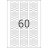 HERMA 5116 (ярлык для маркировки) Этикетки самоклеющиеся Бумажные А4, 49.0 x 10.0, цвет: Белый, клей: перманентный, для печати на: струйных и лазерных аппаратах, в пачке: 25 листов/1500 этикеток