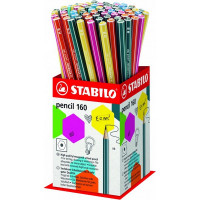 Карандаш Чернографитный Stabilo Pencil 160 Hb, Корпус Ассорти, Дисплей (STABILO 160/72-1HB)