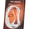 Наушники Pro Legend Bass PL5021 с микрофоном белые затычки, 18-20kHz, 116#3dB, 32Ом, шнур 1.2м BL1