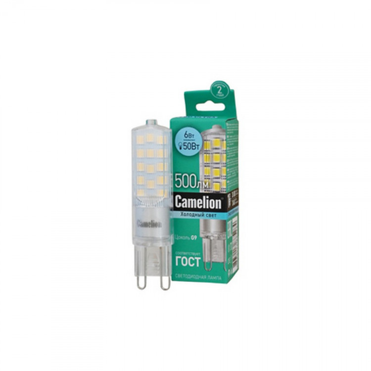 Лампа светодиодная Camelion LED6-G9-NF/845/G9 6Вт 4500K BL1