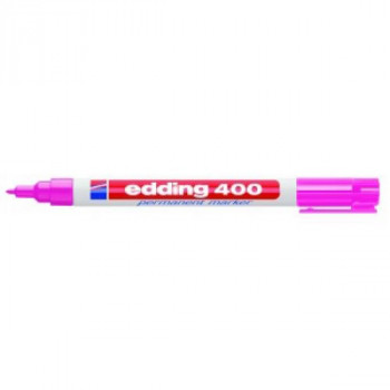 Маркер Edding 400 (009) розовый, перманентный, круглый наконечник (1 мм) 