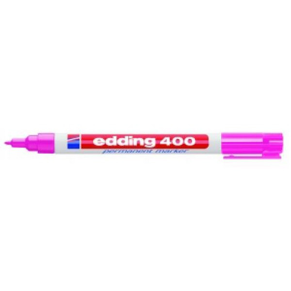 Маркер Edding 400 (009) розовый, перманентный, круглый наконечник (1 мм)