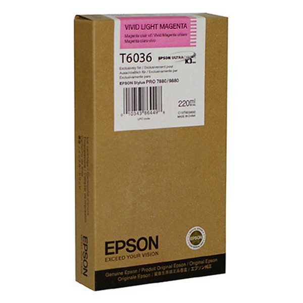 Epson C13T603600 Картридж светло-пурпурный (насыщенный) Epson Stylus Pro 7880, 9880 (220 мл)