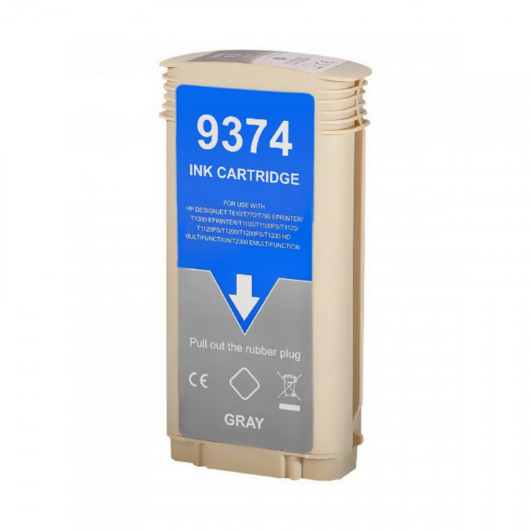 NV Print NVP-C9374A Струйный картридж 72 (NV-C9374A) Gray для HP DesignJet T1100, T1120, T1200, T1300,  T610, T620, T770, T790, T2300, T795 (130 мл)
