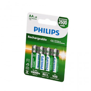 Аккумулятор PHILIPS Rechargeable R6B4RTU260/51 BL4 (Комплект 4 шт.) Тип: MH2600AAЦена: за комплект