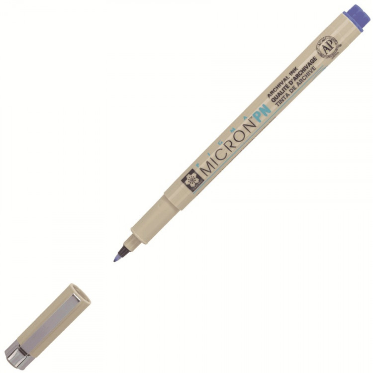 Ручка капиллярная Sakura Pigma Micron PN (036), 0,40-0,5 мм, синий (Sakura XSDK-PN#36)