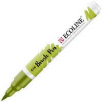 Маркер акварельный Royal Talens Ecoline Brush Pen, художественный, кисть, цвет 676 зеленый луг (Royal Talens 11506760)
