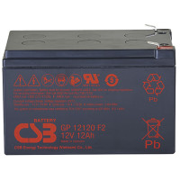 Аккумуляторная батарея CSB GP12120 F2 (12В / 12Ач, Клемма: F2, ДхШхВ: 151x98x101, срок службы: 5 лет, вес: 3,67кг) (CSB GP12120 F2)