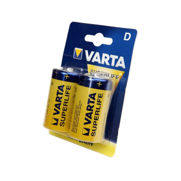 Батарейка VARTA SUPERLIFE/SUPER HEAVY DUTY 2020 R20 BL2 (Комплект 2 шт.)