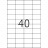 HERMA 4461 Этикетки самоклеющиеся Бумажные А4, 52.5 x 29.7, цвет: Белый, клей: перманентный, для печати на: струйных и лазерных аппаратах, в пачке: 100 листов/4000 этикеток