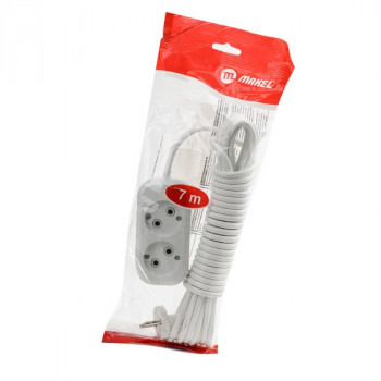 Сетевой удлинитель MAKEL MGP 107 10А BL1 Тип: Rp+2Rs/A-10А-7Цена: за 1 шт.