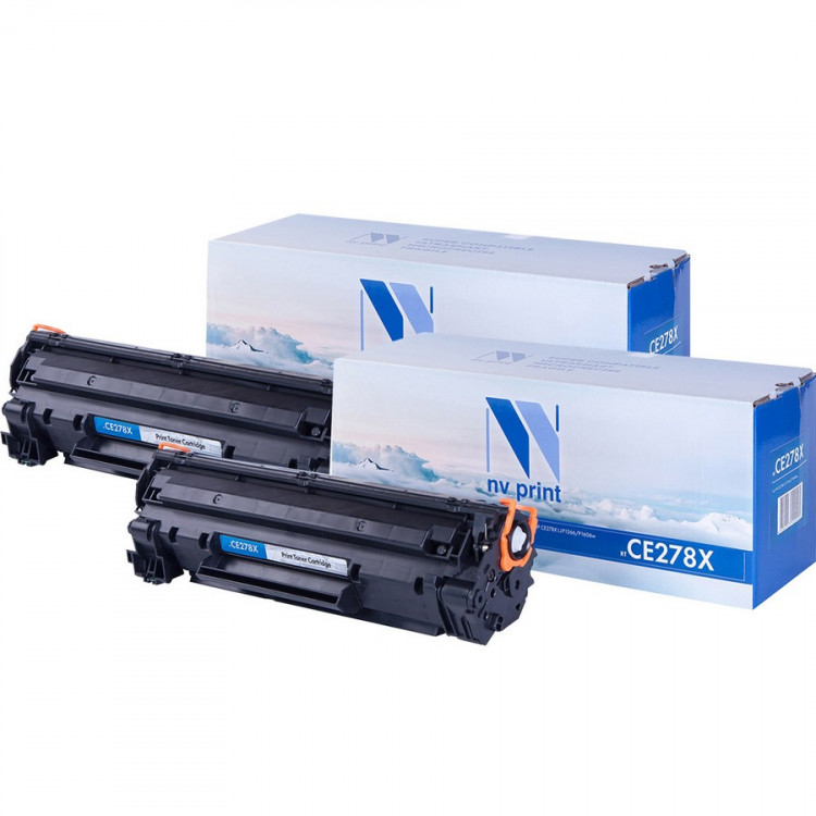 NV Print NVP-CE278X-SET2 Картридж совместимый NV-CE278X-SET2 для HP LaserJet Pro P1566 /  P1606dn /  M1536dnf (2300k) (2 шт)