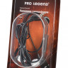 Наушники Pro Legend Sound PL5022 с микрофоном черные затычки, 6-23kHz, 102#3dB, 32Ом, шнур 1.2м BL1